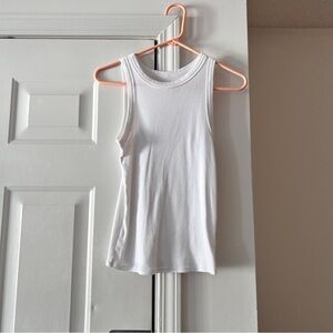 a new day Ribbed White Tank Top
